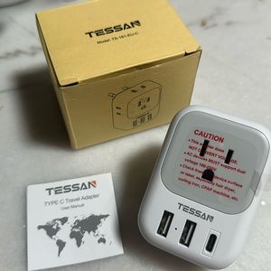 Brand new Tessan type C travel adapter